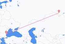 Fly fra Omsk til Varna