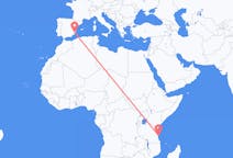 Flights from Mafia Island, Tanzania to Alicante, Spain