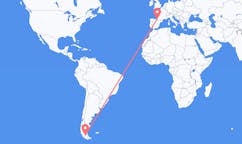 Flyreiser fra Punta Arenas, Chile til San Sebastian, Spania