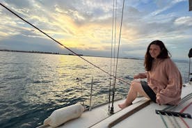 Viagem privada de barco ao pôr do sol em Valência