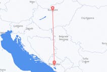 Vluchten van Boedapest naar Podgorica