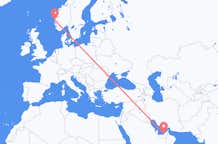 Flights from Abu Dhabi to Bergen