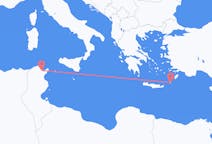 Flights from Tunis to Karpathos