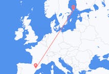 Flyrejser fra Lleida, Spanien til Mariehamn, Åland