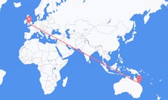 Flyreiser fra Mackay, Australia til Bristol, England