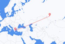 Flyreiser fra Novosibirsk, Russland til Athen, Hellas