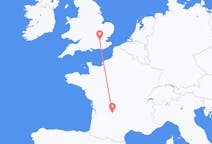 Flyg från London, England till Brive-la-gaillarde, Frankrike