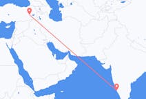 出发地 印度门格洛尔目的地 土耳其穆什的航班