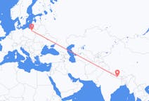 Flights from Kathmandu, Nepal to Szymany, Szczytno County, Poland