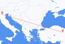 Flug frá Veróna, Ítalíu til Sivas, Tyrklandi