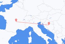 Flyreiser fra Banja Luka, Bosnia-Hercegovina til Clermont-Ferrand, Frankrike
