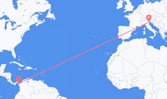 Flyreiser fra La Palma, Panama til Venezia, Italia