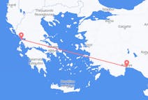 Vuelos de Préveza, Grecia a Antalya, Turquía