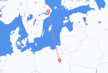 Flyreiser fra Warszawa, til Stockholm