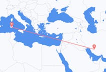 Flyg från Shiraz, Iran till Cagliari, Italien