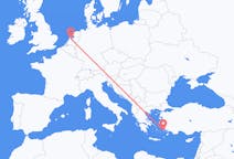 Flyg från Kalymnos, Grekland till Amsterdam, Nederländerna