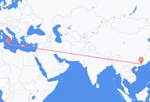 Flyg från Guangzhou, Kina till Malta (kommun), Kina