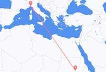 Flyg från Khartoum, Sudan till Genua, Italien