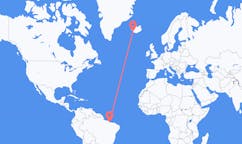 ブラジルのから サン・ルイス、アイスランドのへ レイキャヴィークフライト
