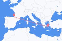 Flyrejser fra Biarritz til Mykonos