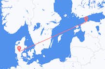 Vluchten van Tallinn naar Billund