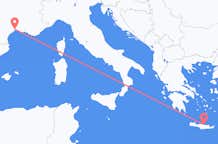 出发地 法国出发地 蒙彼利埃目的地 希腊伊拉克利翁的航班