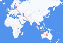 Flyreiser fra Coober Pedy, Australia til Kaunas, Litauen