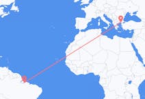Flyreiser fra Belém, Brasil til Alexandroupolis, Hellas