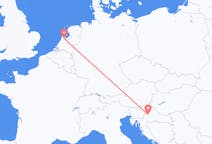 Lennot Zagrebista Amsterdamiin
