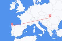 Flyreiser fra Santiago de Compostela, til Debrecen