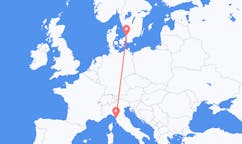 Flights from Angelholm to Pisa