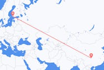 Vols de Chongqing, Chine à Turku, Finlande