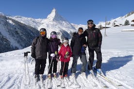 Aula particular de esqui de 3 horas em Zermatt, Suíça