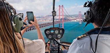 360º Lisbon: Helicopter Flight, Boat Trip & Old Town Walking 