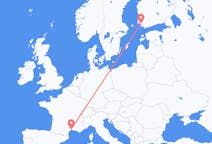 Voli from Turku, Finlandia to Montpellier, Francia