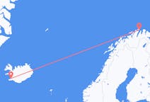 Vluchten van Honningsvåg naar Reykjavik