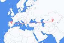 Flyg från Türkistan till Madrid