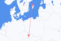 Vluchten van Brno, Tsjechië naar Visby, Zweden