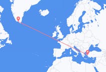 Flyg från Izmir, Turkiet till Qaqortoq, Grönland