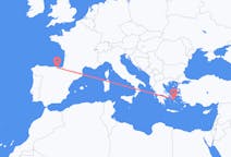 Vluchten van Mykonos, Griekenland naar Bilbao, Spanje