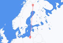 Flights from Pajala, Sweden to Szymany, Szczytno County, Poland