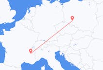 Flights from Grenoble in France to Wrocław in Poland