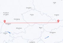 Loty z Poprad, Słowacja do Karlsruhe, Niemcy