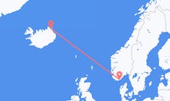Vuelos de Thorshofn, Islandia a Kristiansand, Noruega