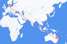 Flyg från Moree, Australien till Berlin, Maryland, Tyskland