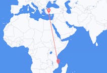 Flyreiser fra Pemba, Mosambik til Antalya, Tyrkia