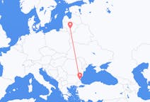 Flyreiser fra Kaunas, Litauen til Burgas, Bulgaria