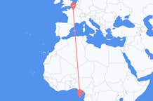 Flyreiser fra São Tomé, til Paris