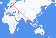 Vluchten van Melbourne, Australië naar Sint-Petersburg, Rusland