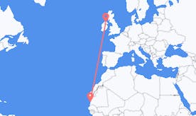 Flug frá Máritaníu til Norður-Írlands